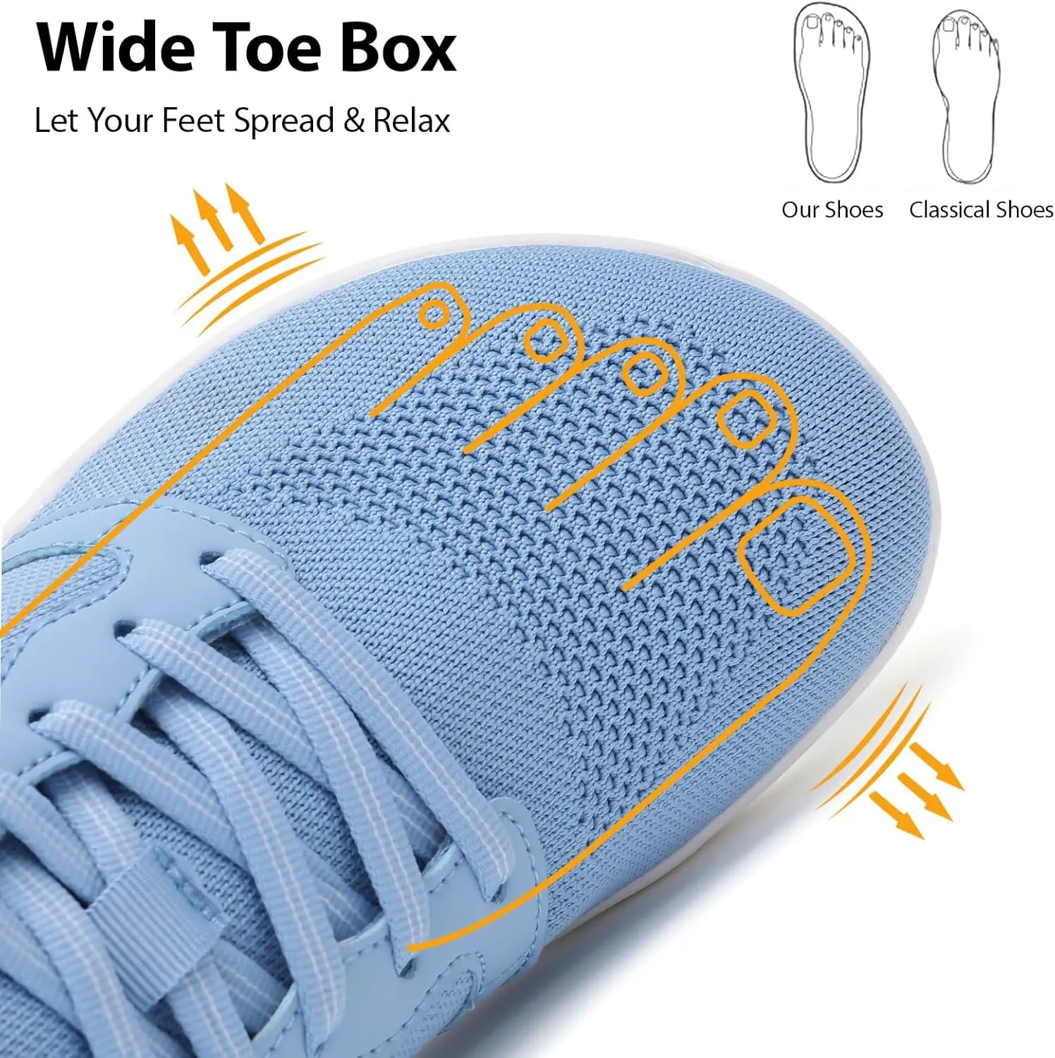 Womens Barefoot Shoes Wide Toe Walking Shoes Minimalist Zero Drop Shoes Breathable Trail Running Sneakers