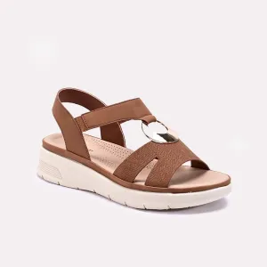 Womens Brown Comfy Casual Sandals 0421551