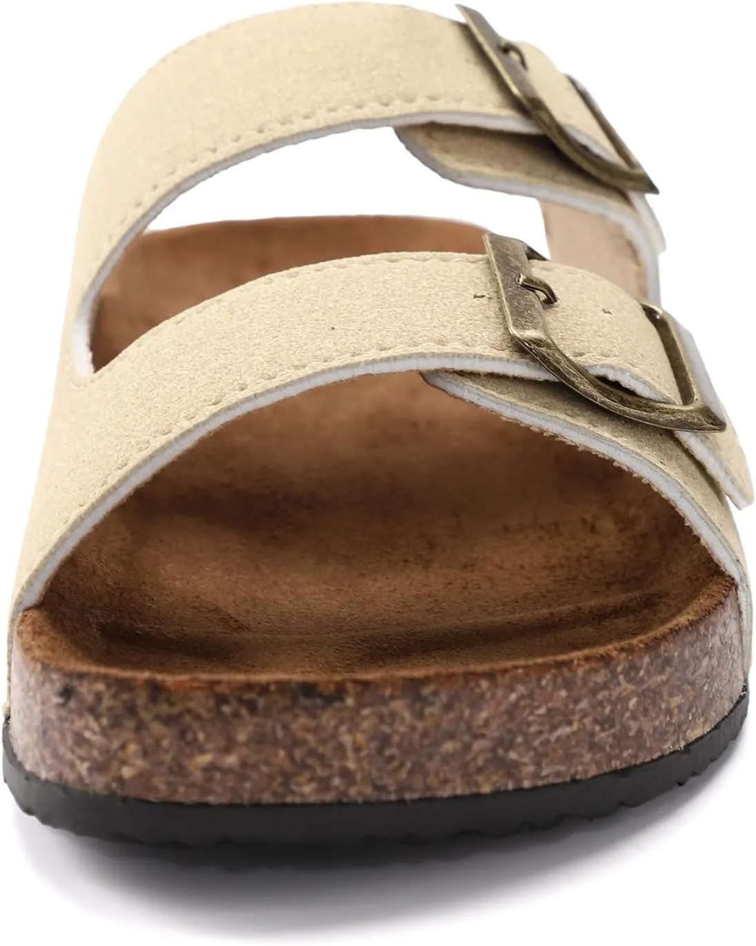Women's Cork Sandals Comfortable Adjustable Buckle Strap Cork Footbed Arch Support Casual Ease of Wear Outdoor Slide Sandals