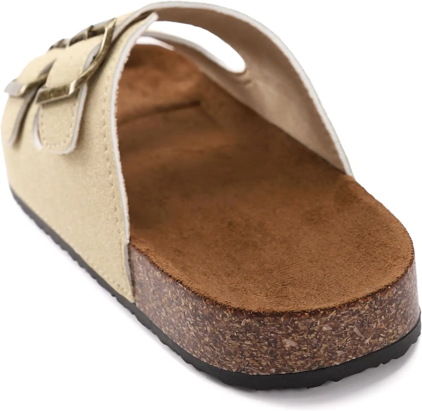 Women's Cork Sandals Comfortable Adjustable Buckle Strap Cork Footbed Arch Support Casual Ease of Wear Outdoor Slide Sandals