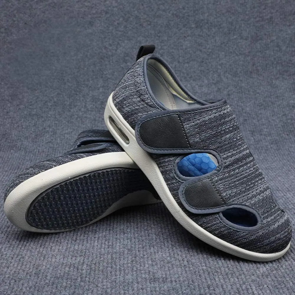Women's Diabetic Sandals, Adjustable Closure Comfy Slippers, Extra Wide Walking Shoes for Diabetic Edema Plantar Fasciitis Bunions Arthritis Swollen Feet