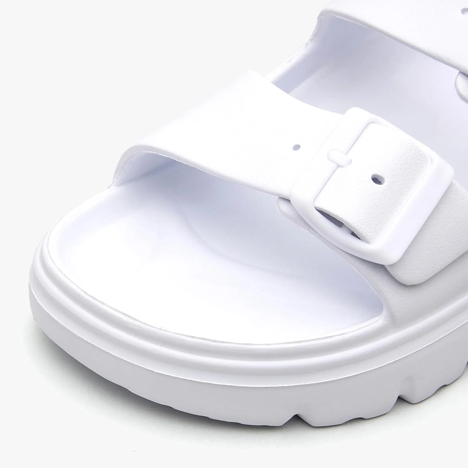Women's Double Buckle Adjustable EVA Slide Sandals