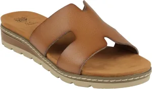 Women's Nellie Cut-Out Comfy Slides Flat Sandals