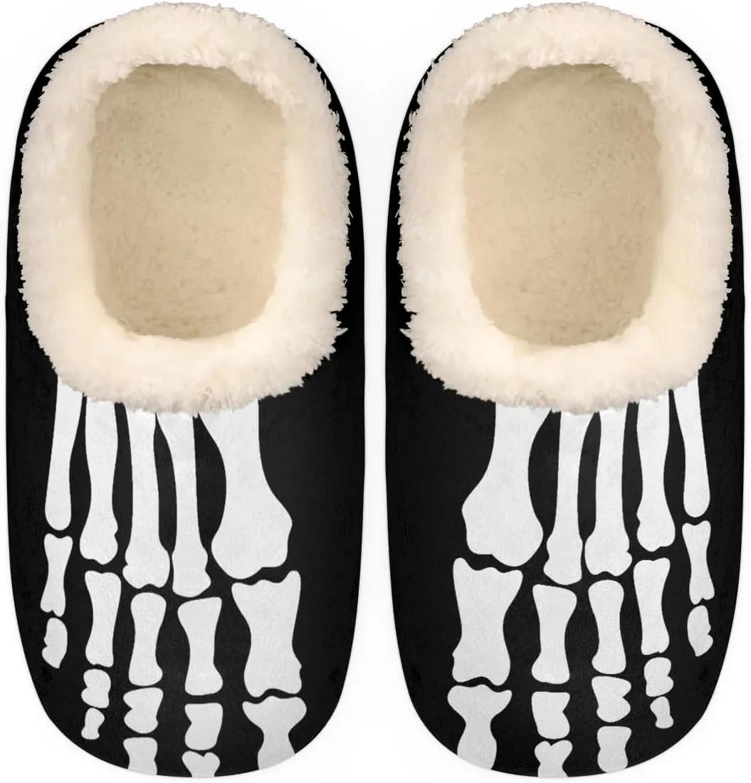 Women's Slippers Comfy Warm House Slippers for Women Men, Fuzzy Slip-on Plush Ladies Slippers Socks for Winter Bedroom Indoor and Outdoor