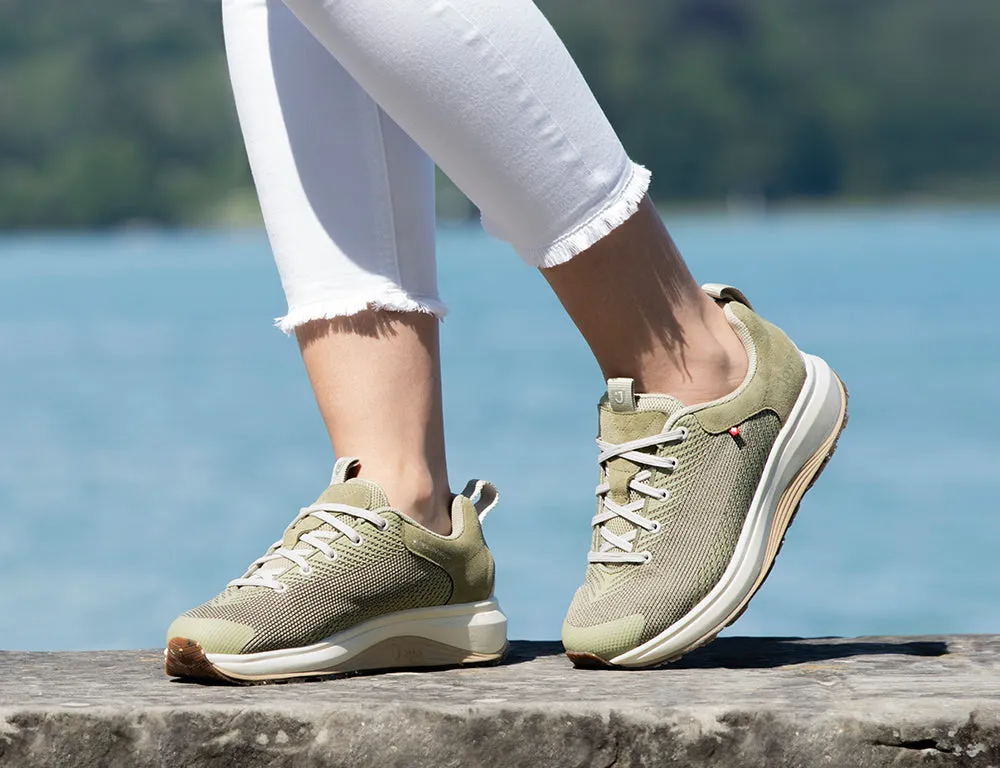 Womens Wave Wide-Fit Maui Green Trainers