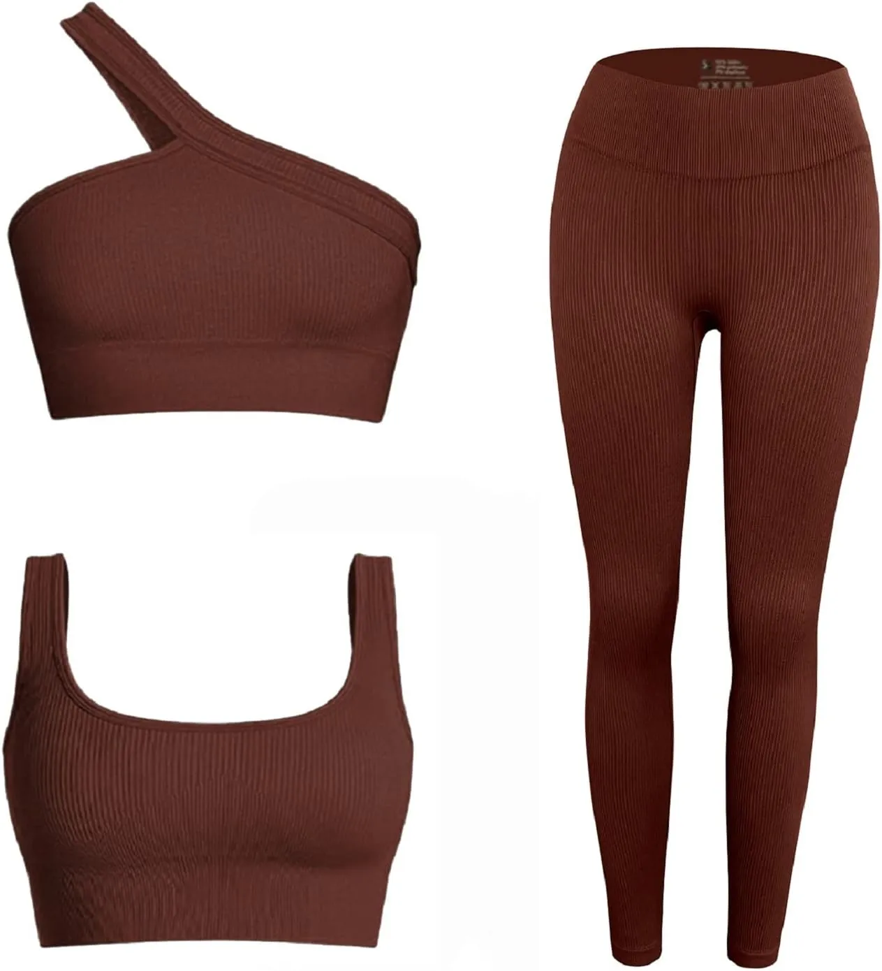 Workout Sets for Women 2 Piece Seamless Sexy One Shoulder Sport Bra High Waist Shorts GMY Yoga Two Piece Outfits