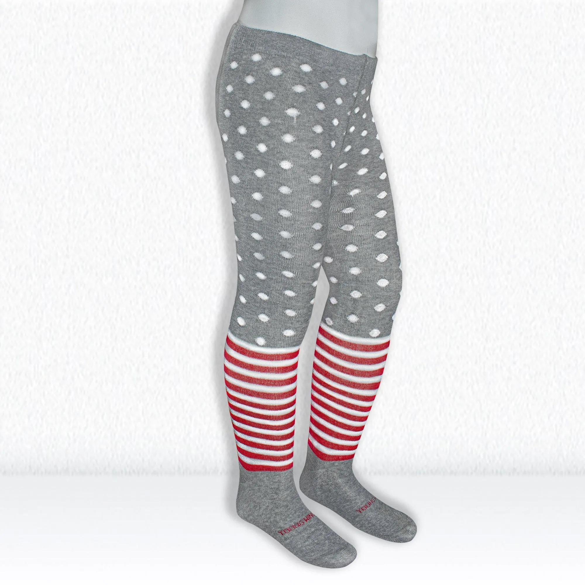 Young Wings Antibacterial Kids Circle & Stripe Design Tights - DT 1006 - Pack of 1