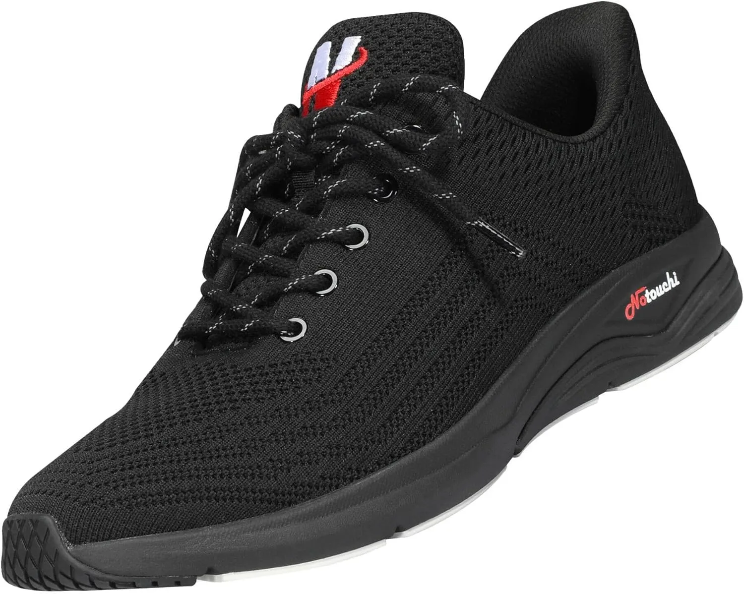 ZEBA Notouchi Hands Free Sneakers for Women – No Bend Slip On Women's Fashion Sneakers Design, All-Day Comfort - Slip Resistance – Ideal Womens Walking Shoes for Travel & Casual Wear Granite Black