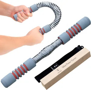 Zenooze's Power Twister Flex Bar, The Ultimate Upper Body Exercise Equipment for Strengthening Your Chest Workout, Shoulders,Biceps, Arms, Forearm Strengthener, Resorte para Hacer Ejercicio