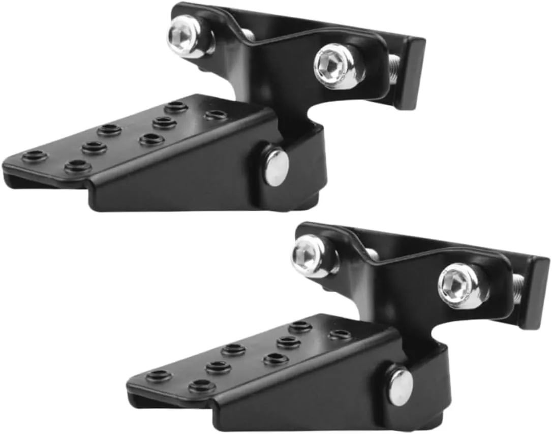 Zerodeko Bike Pedal Plate Metal Rear Seat Footrest Pedals Non-slip for Rear Seat Universal Folding for Cycling Enthusiasts